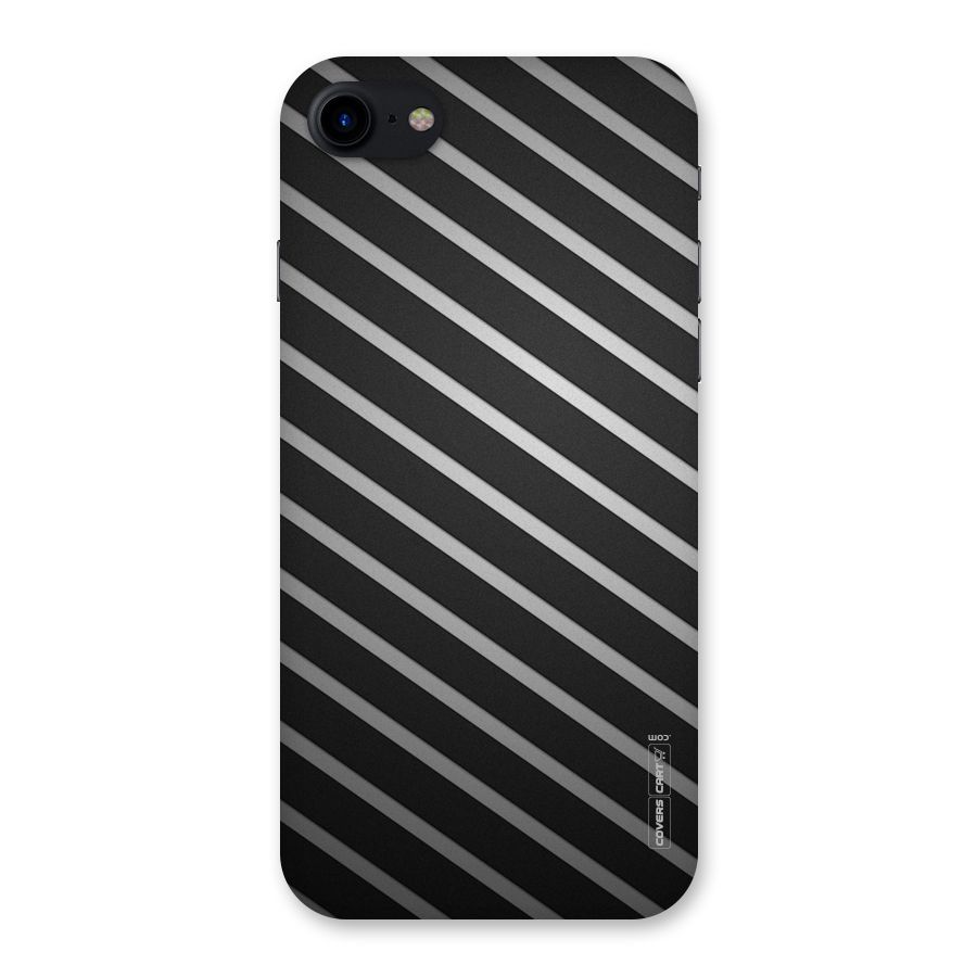 Grey And Black Stripes Back Case for iPhone SE 2020
