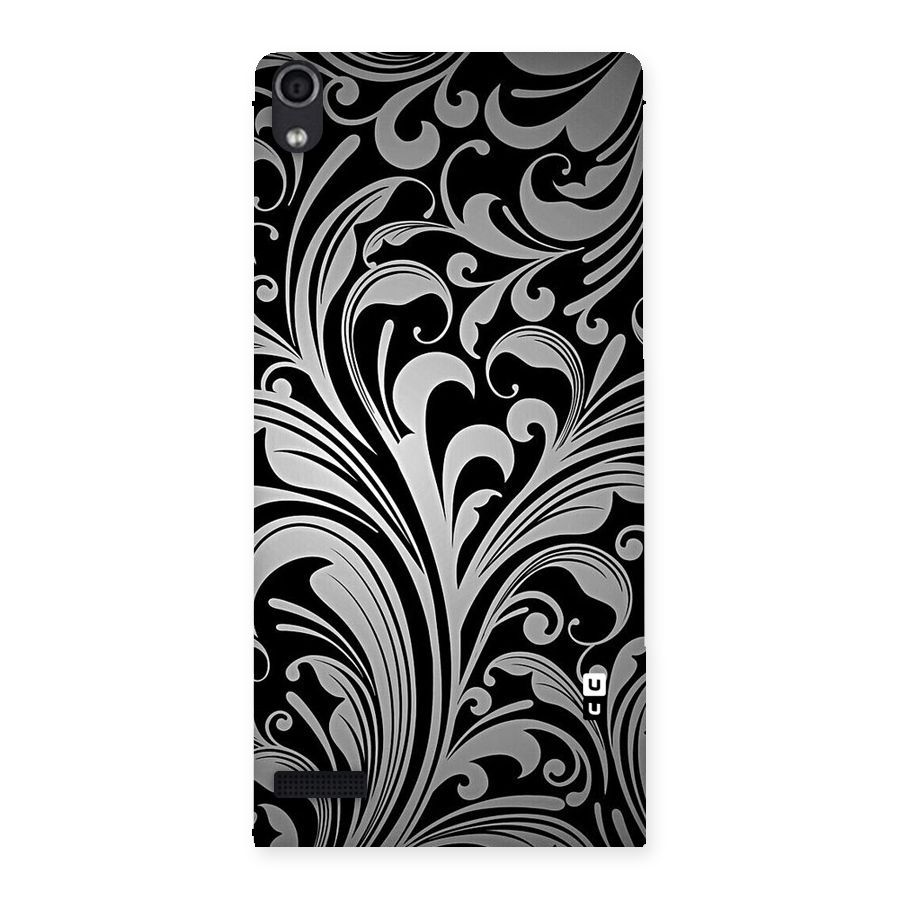 Grey Beauty Pattern Back Case for Ascend P6