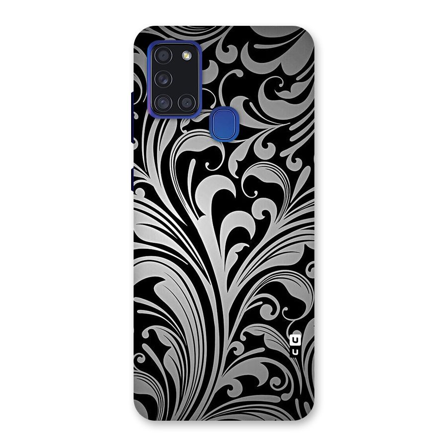 Grey Beauty Pattern Back Case for Galaxy A21s
