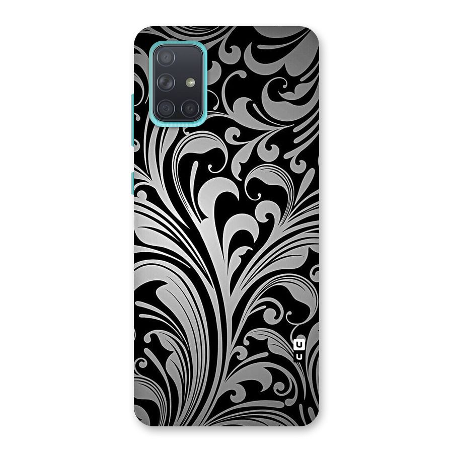 Grey Beauty Pattern Back Case for Galaxy A71