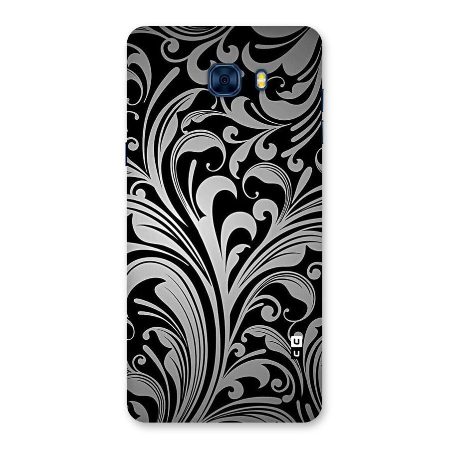 Grey Beauty Pattern Back Case for Galaxy C7 Pro
