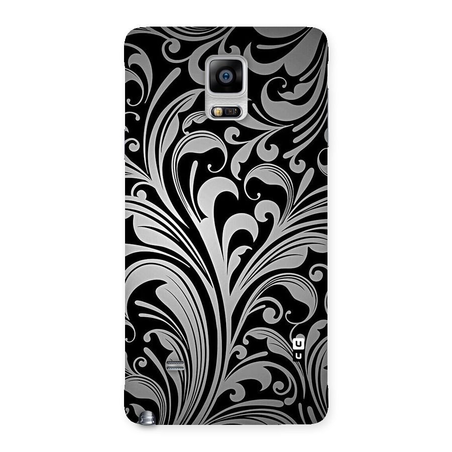 Grey Beauty Pattern Back Case for Galaxy Note 4