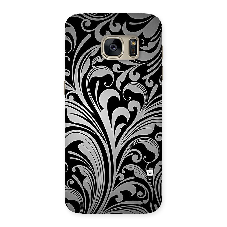 Grey Beauty Pattern Back Case for Galaxy S7