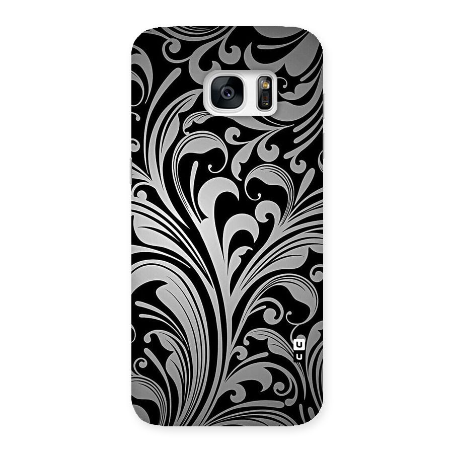Grey Beauty Pattern Back Case for Galaxy S7 Edge