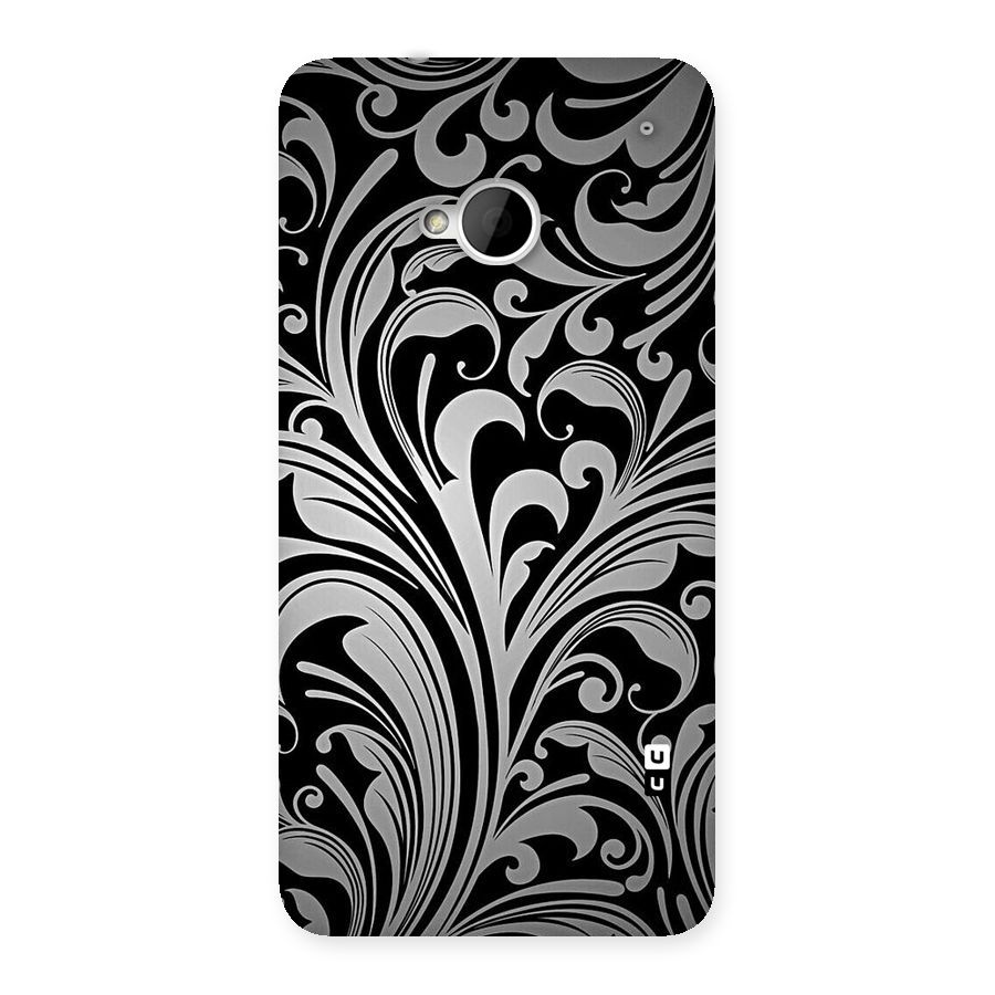 Grey Beauty Pattern Back Case for HTC One M7