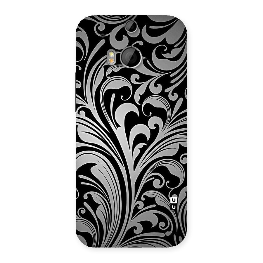 Grey Beauty Pattern Back Case for HTC One M8