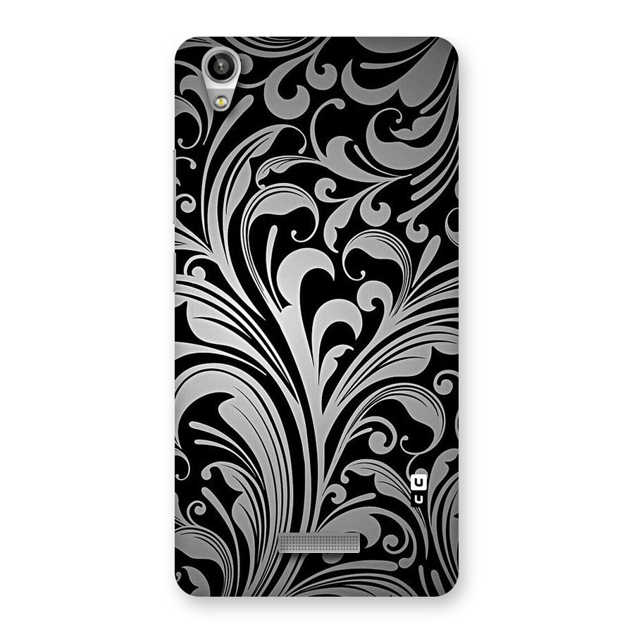 Grey Beauty Pattern Back Case for Lava-Pixel-V1