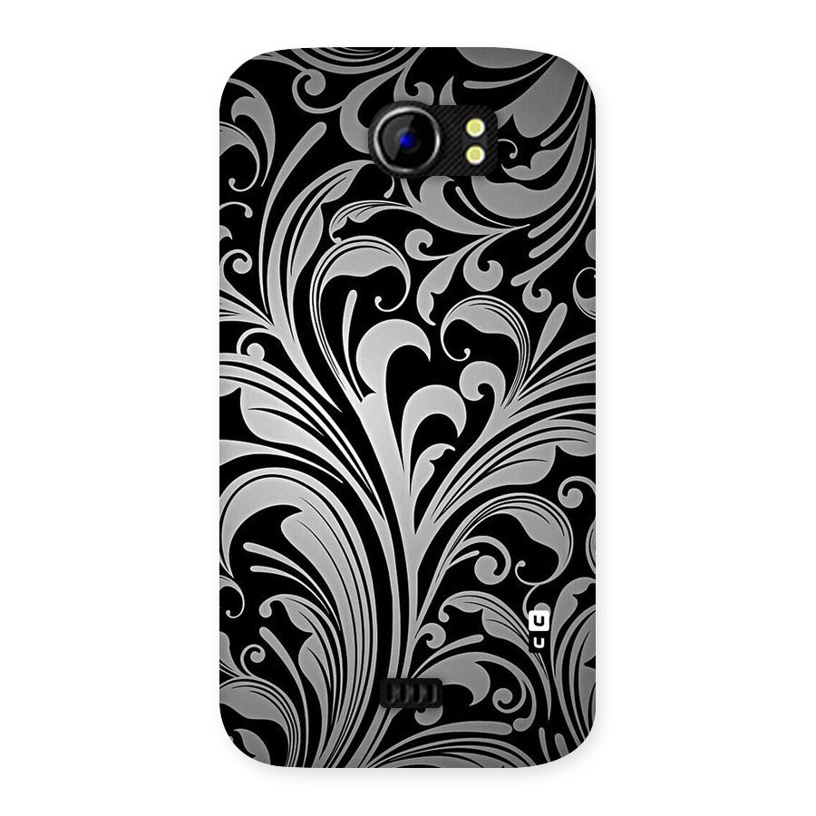 Grey Beauty Pattern Back Case for Micromax Canvas 2 A110