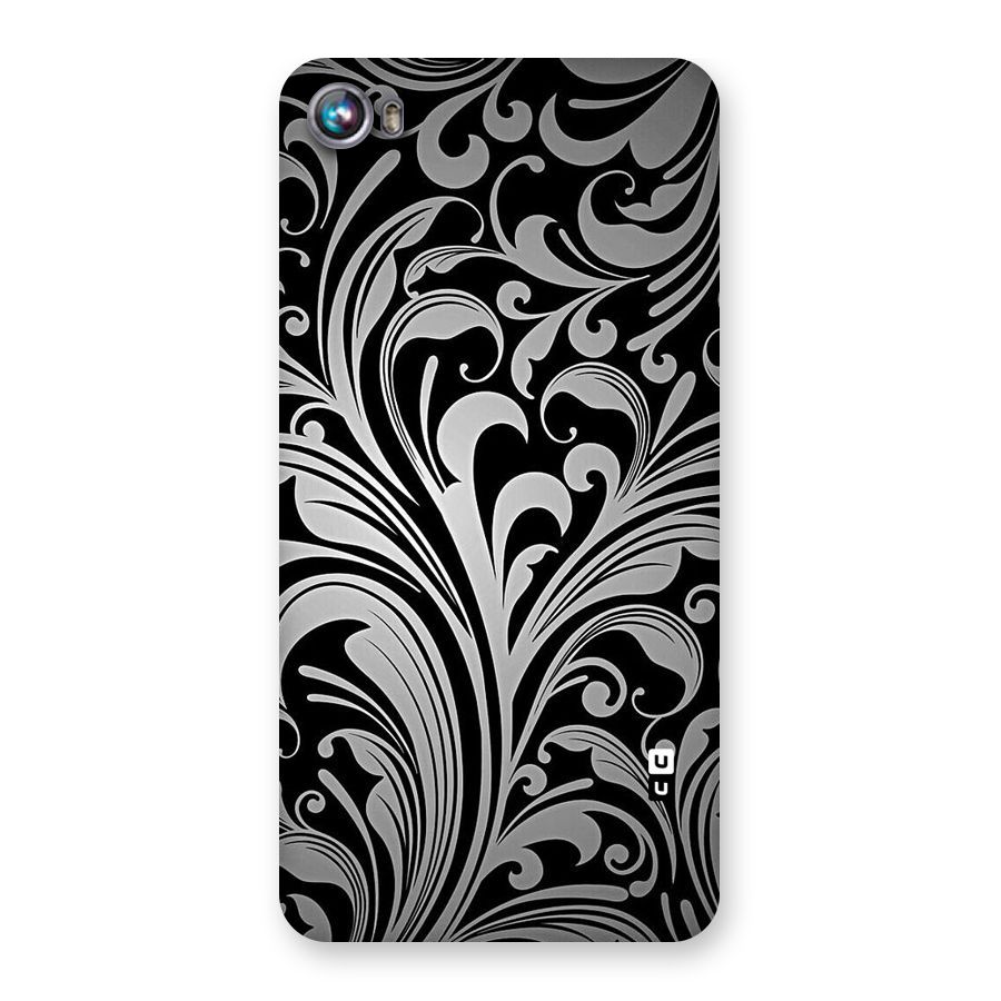 Grey Beauty Pattern Back Case for Micromax Canvas Fire 4 A107