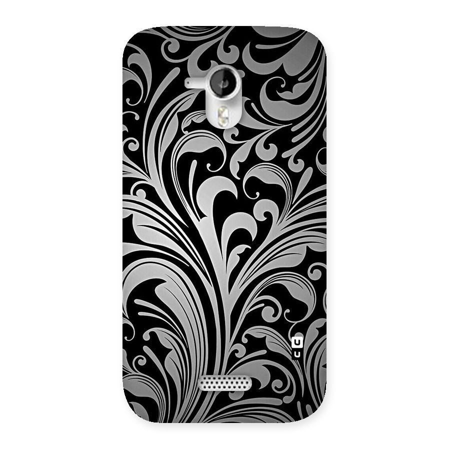 Grey Beauty Pattern Back Case for Micromax Canvas HD A116
