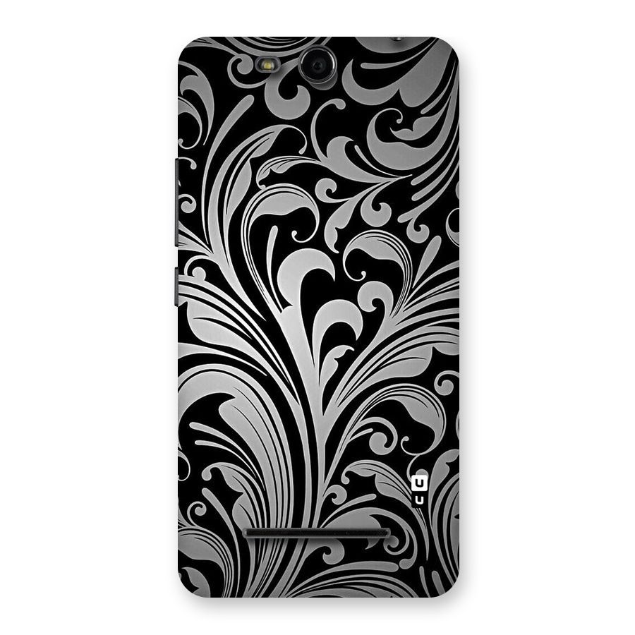 Grey Beauty Pattern Back Case for Micromax Canvas Juice 3 Q392