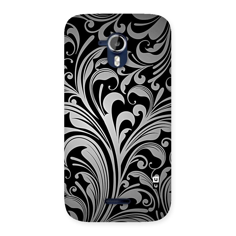 Grey Beauty Pattern Back Case for Micromax Canvas Magnus A117