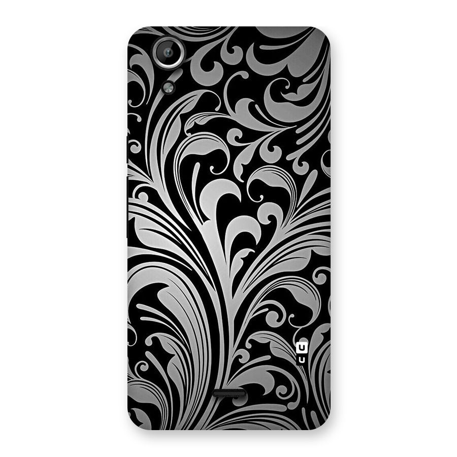 Grey Beauty Pattern Back Case for Micromax Canvas Selfie Lens Q345