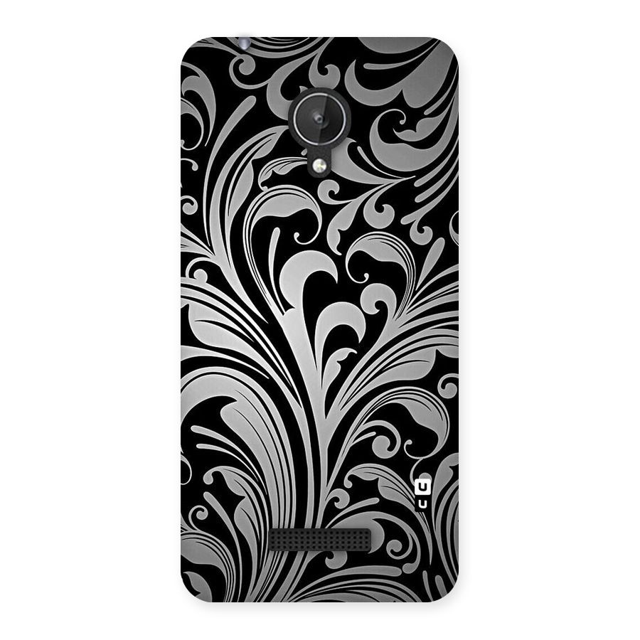 Grey Beauty Pattern Back Case for Micromax Canvas Spark Q380