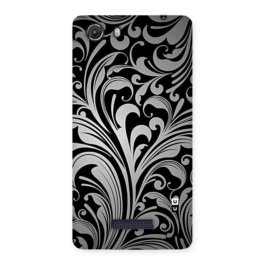 Grey Beauty Pattern Back Case for Micromax Unite 3