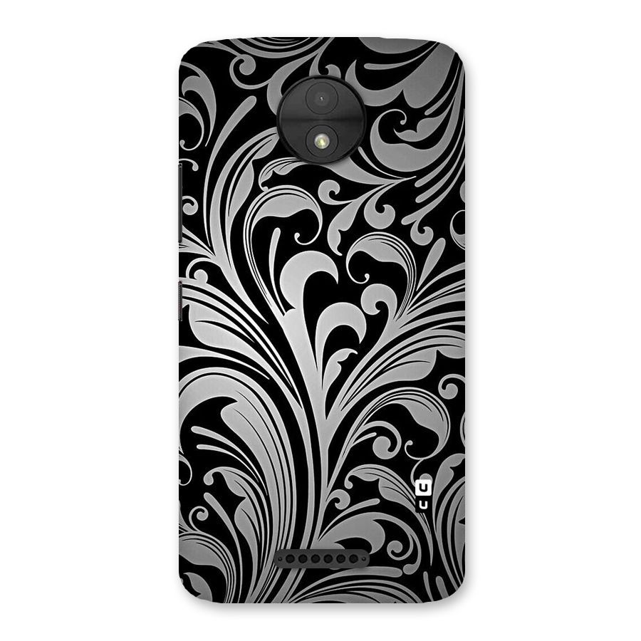 Grey Beauty Pattern Back Case for Moto C