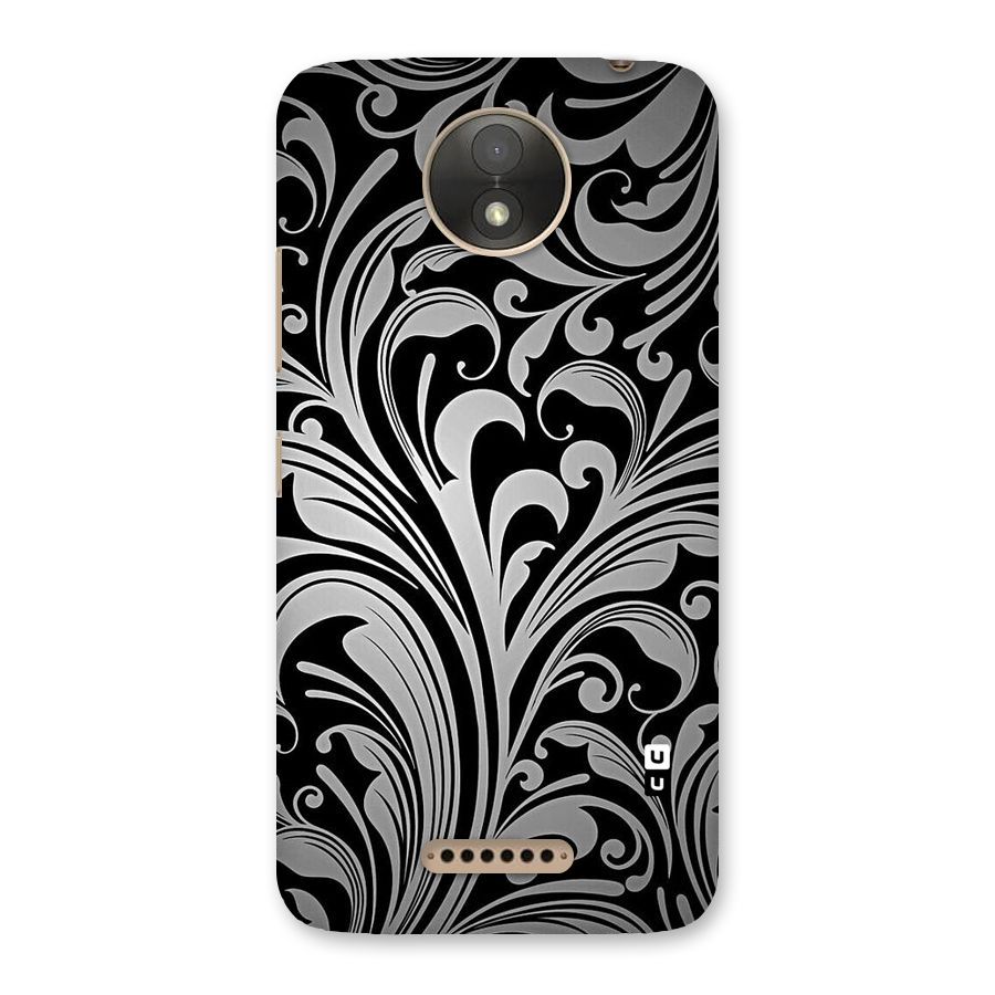 Grey Beauty Pattern Back Case for Moto C Plus