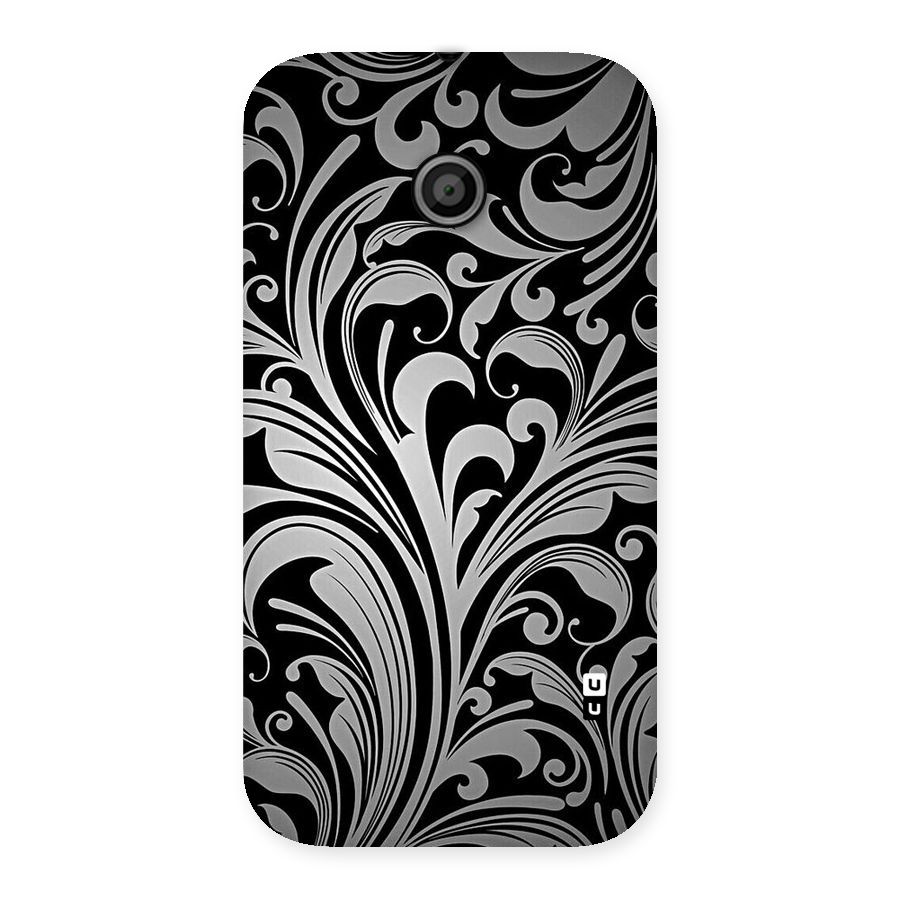 Grey Beauty Pattern Back Case for Moto E