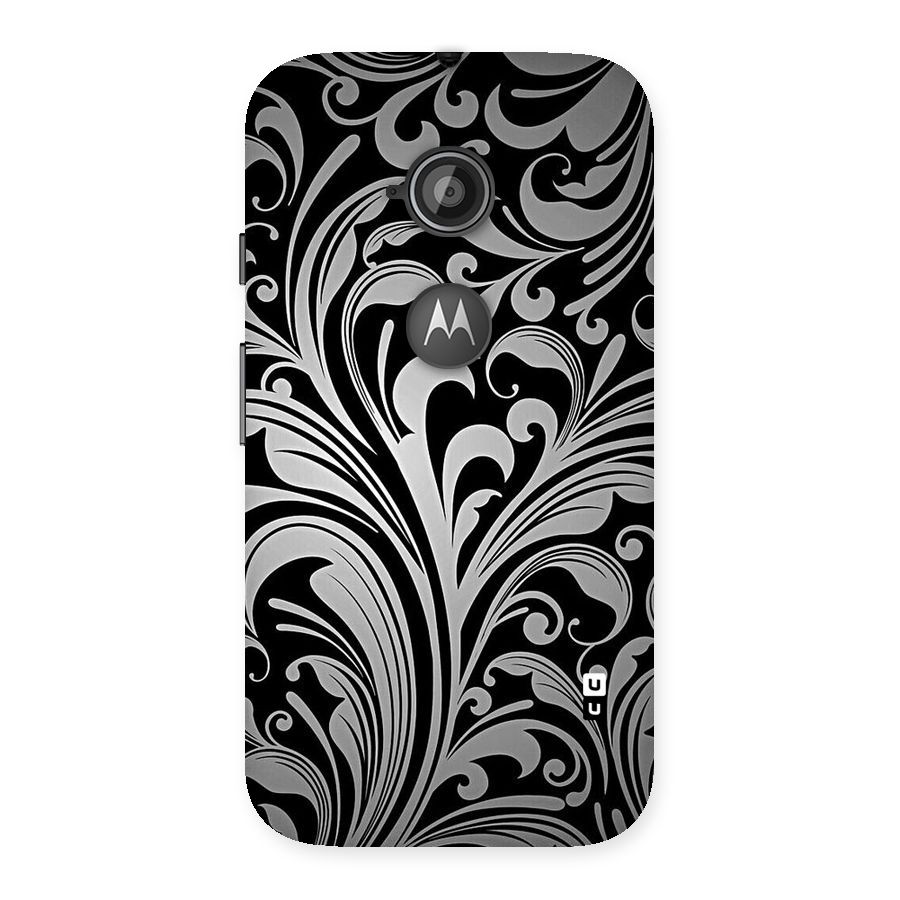 Grey Beauty Pattern Back Case for Moto E 2nd Gen