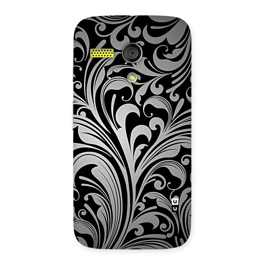 Grey Beauty Pattern Back Case for Moto G