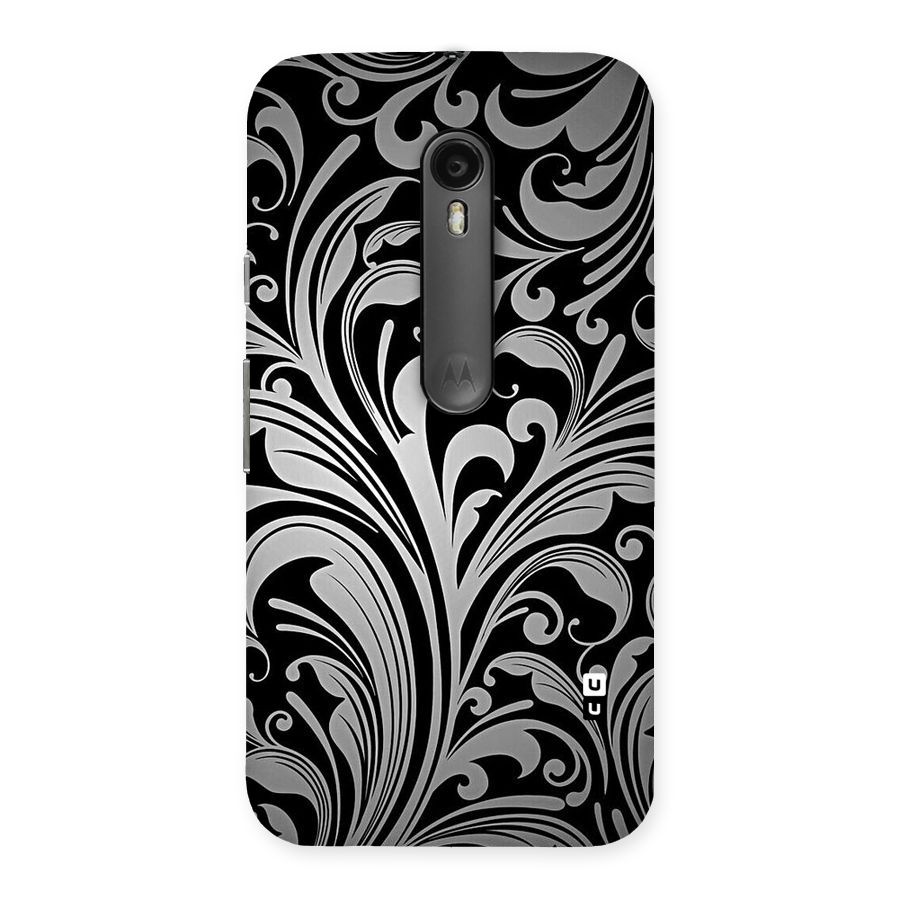 Grey Beauty Pattern Back Case for Moto G3