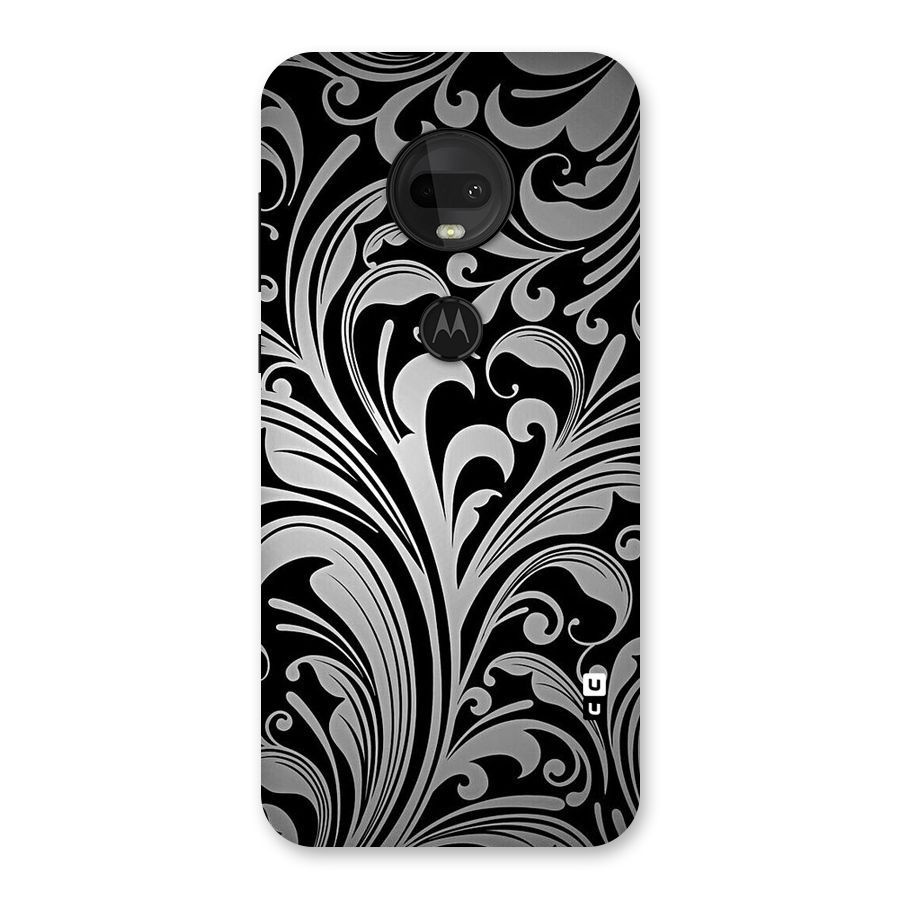 Grey Beauty Pattern Back Case for Moto G7