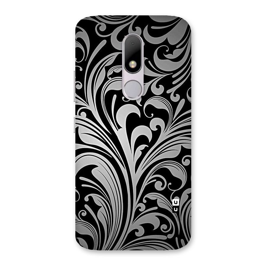 Grey Beauty Pattern Back Case for Moto M