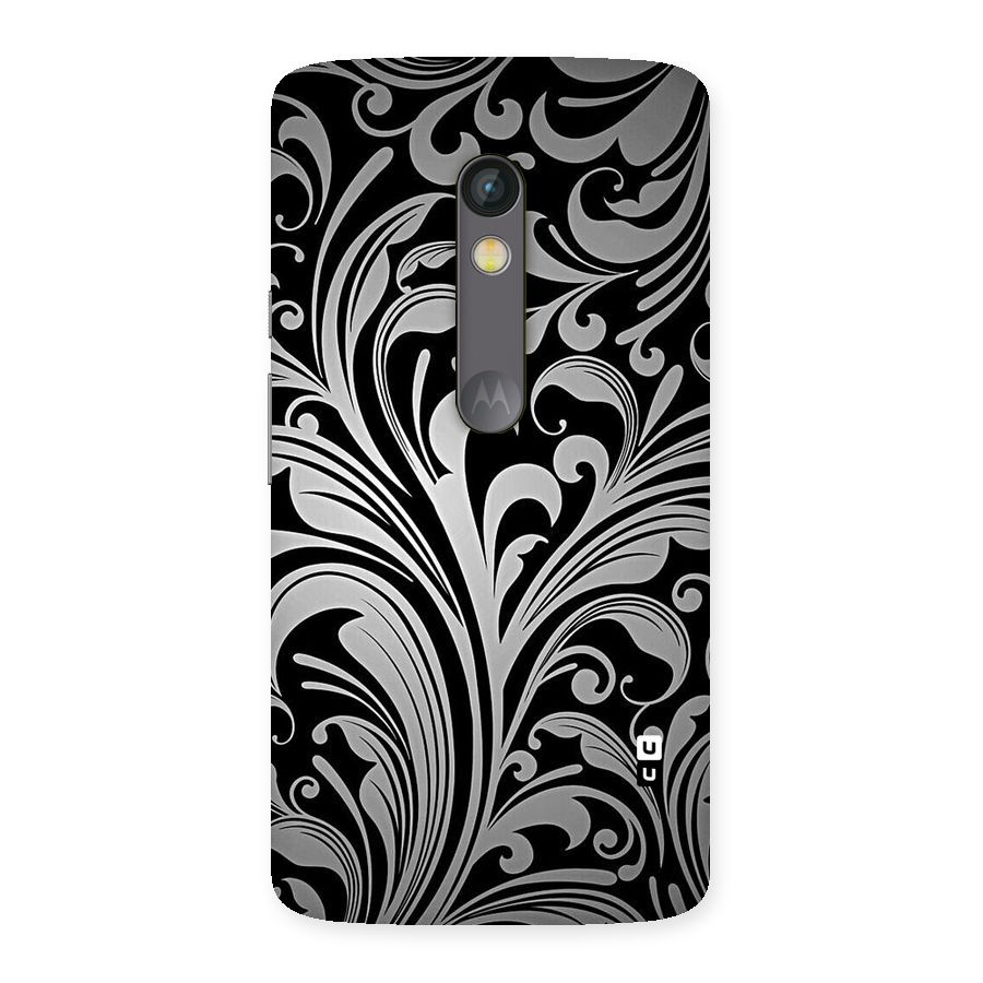 Grey Beauty Pattern Back Case for Moto X Play