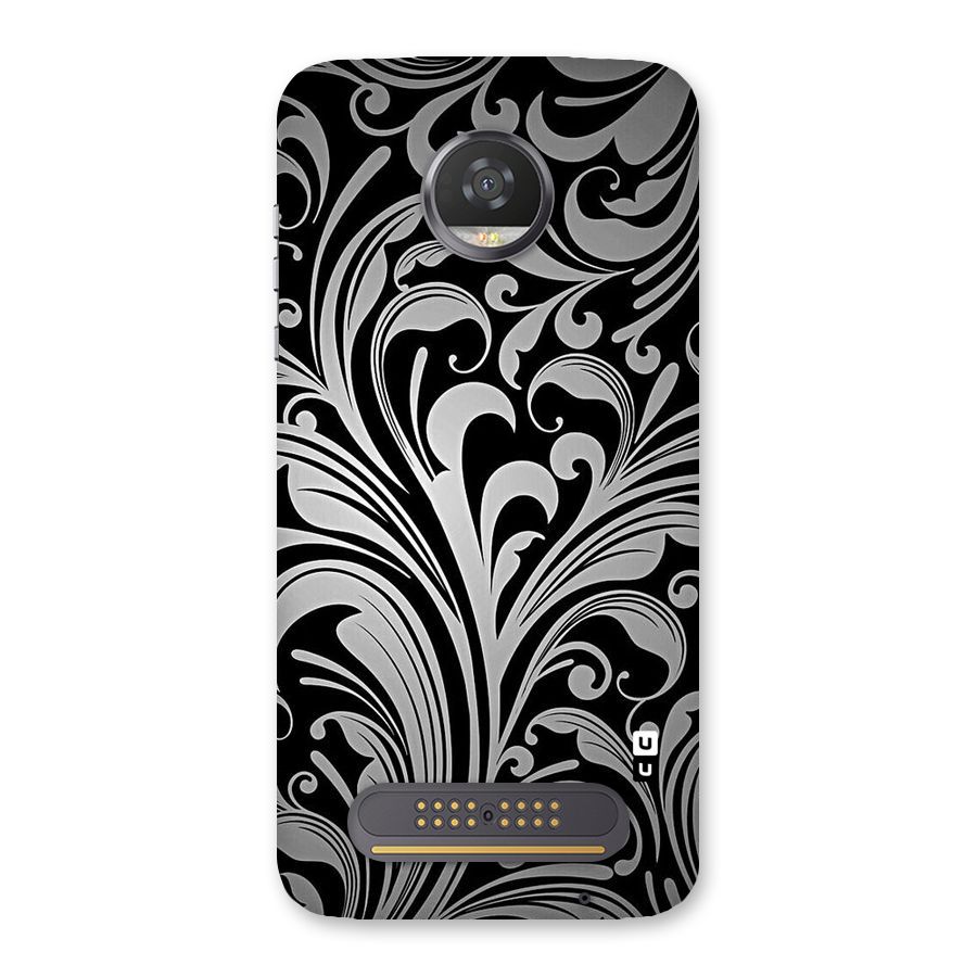 Grey Beauty Pattern Back Case for Moto Z2 Play