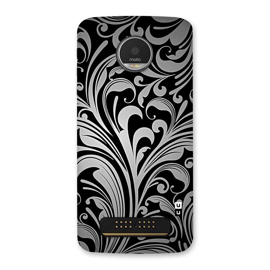 Grey Beauty Pattern Back Case for Moto Z Play