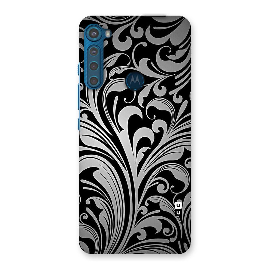 Grey Beauty Pattern Back Case for Motorola One Fusion Plus