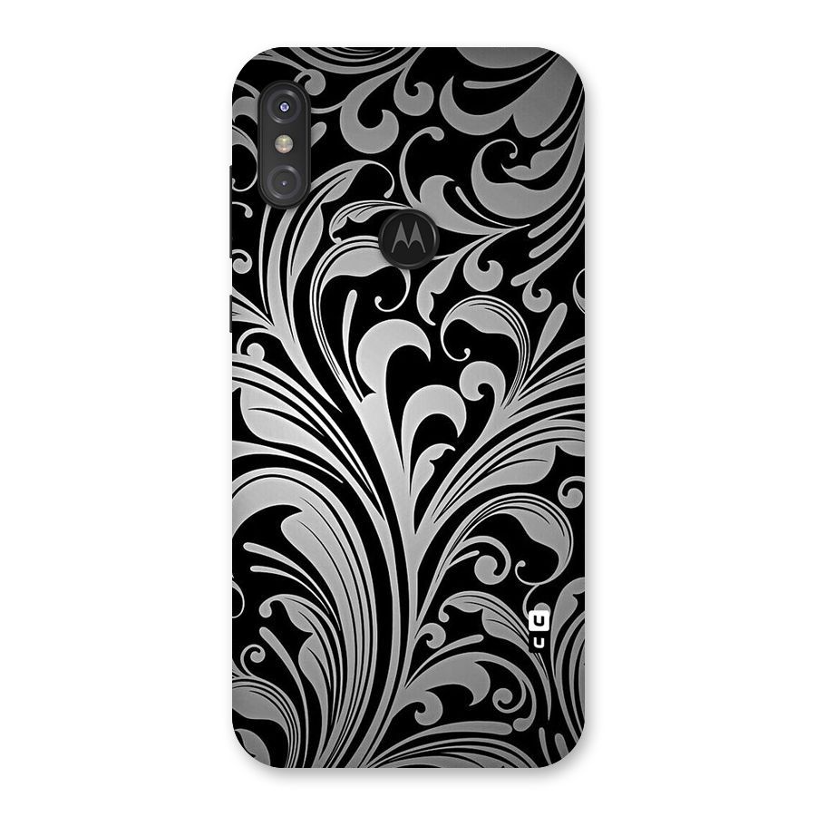 Grey Beauty Pattern Back Case for Motorola One Power
