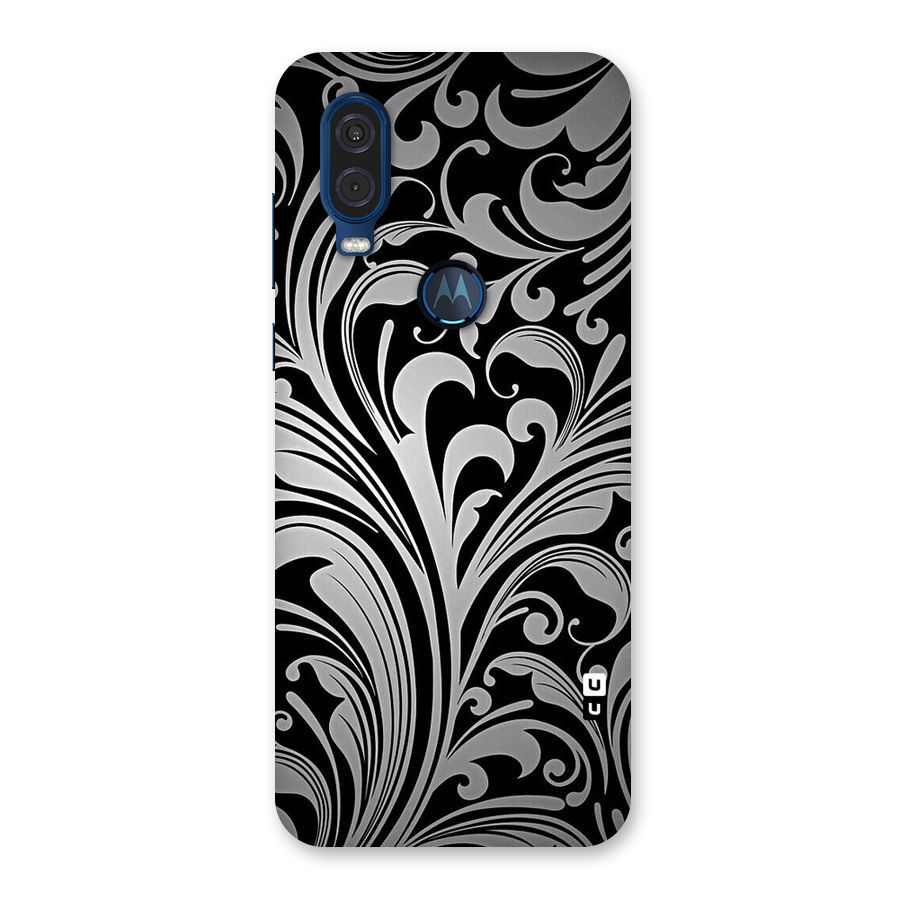 Grey Beauty Pattern Back Case for Motorola One Vision