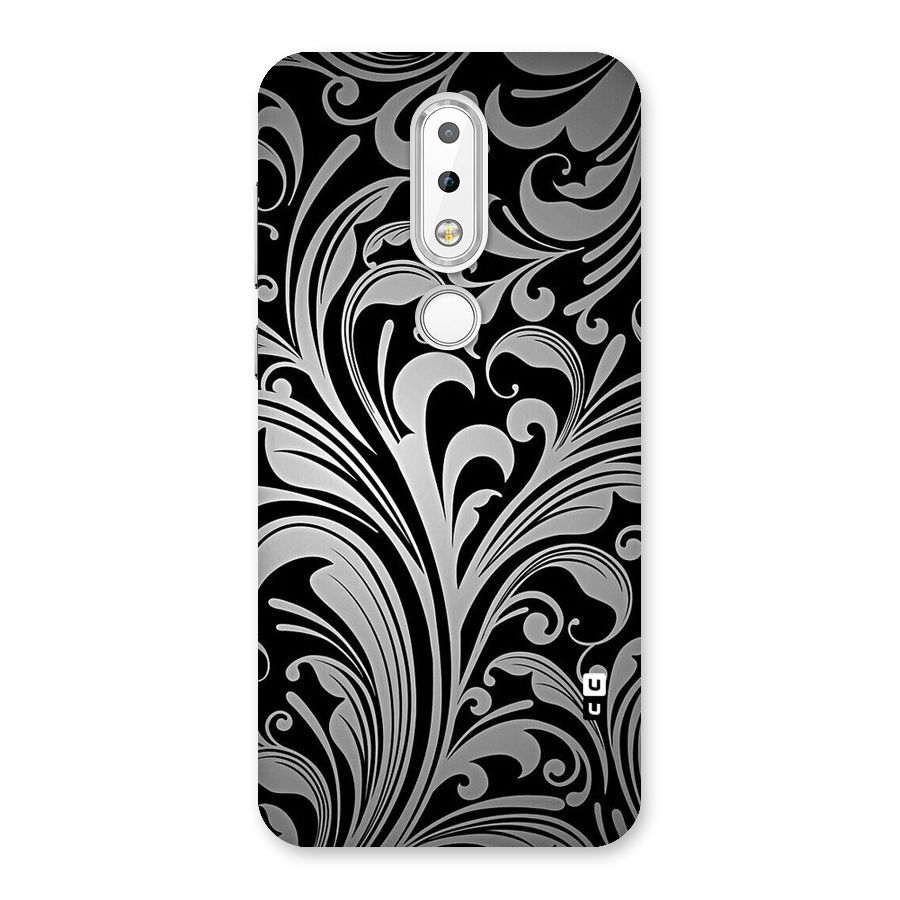 Grey Beauty Pattern Back Case for Nokia 6.1 Plus