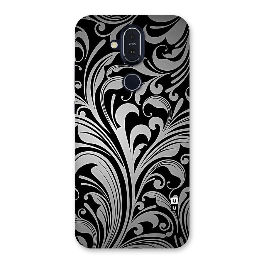 Grey Beauty Pattern Back Case for Nokia 8.1