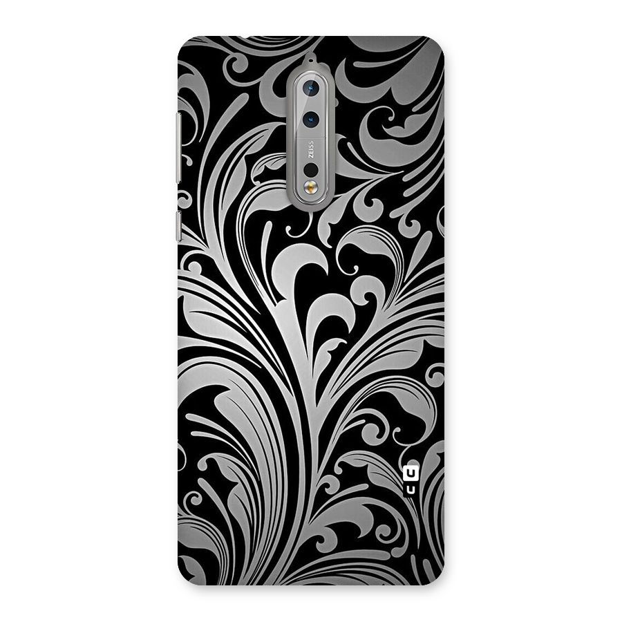 Grey Beauty Pattern Back Case for Nokia 8