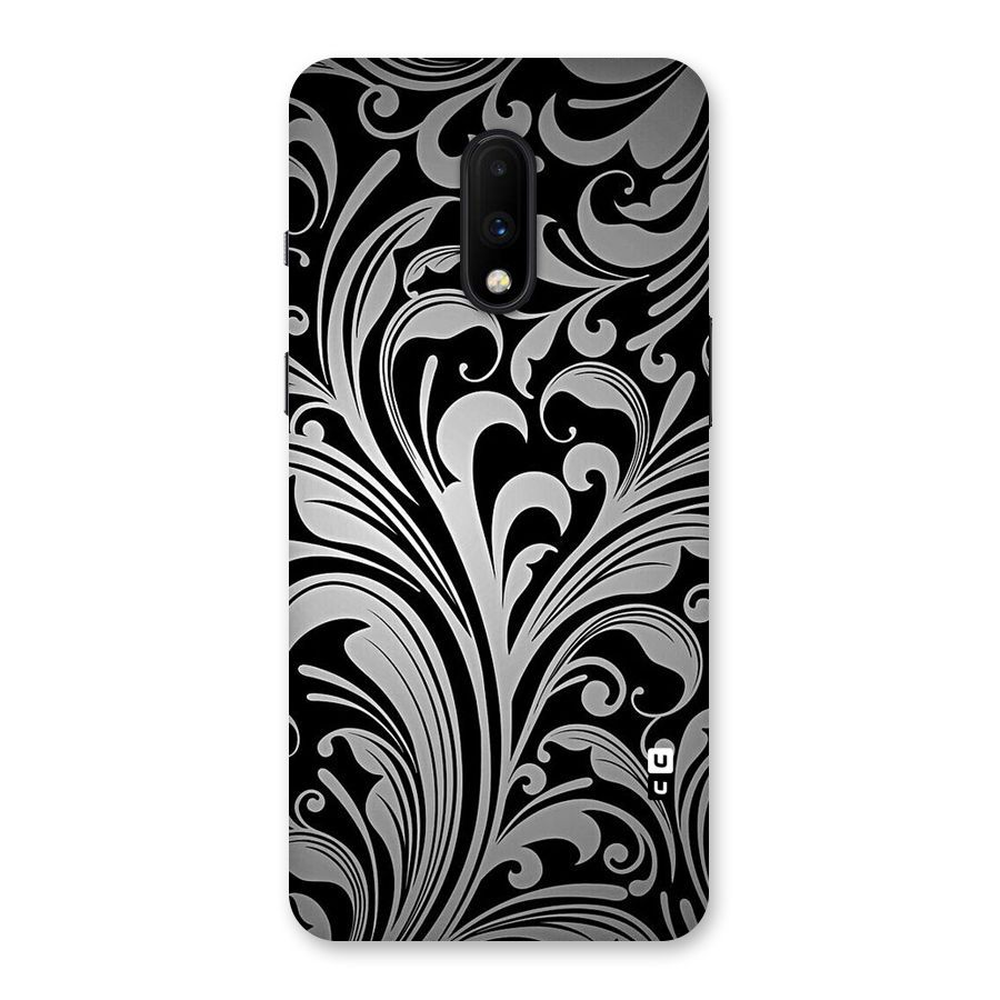 Grey Beauty Pattern Back Case for OnePlus 7