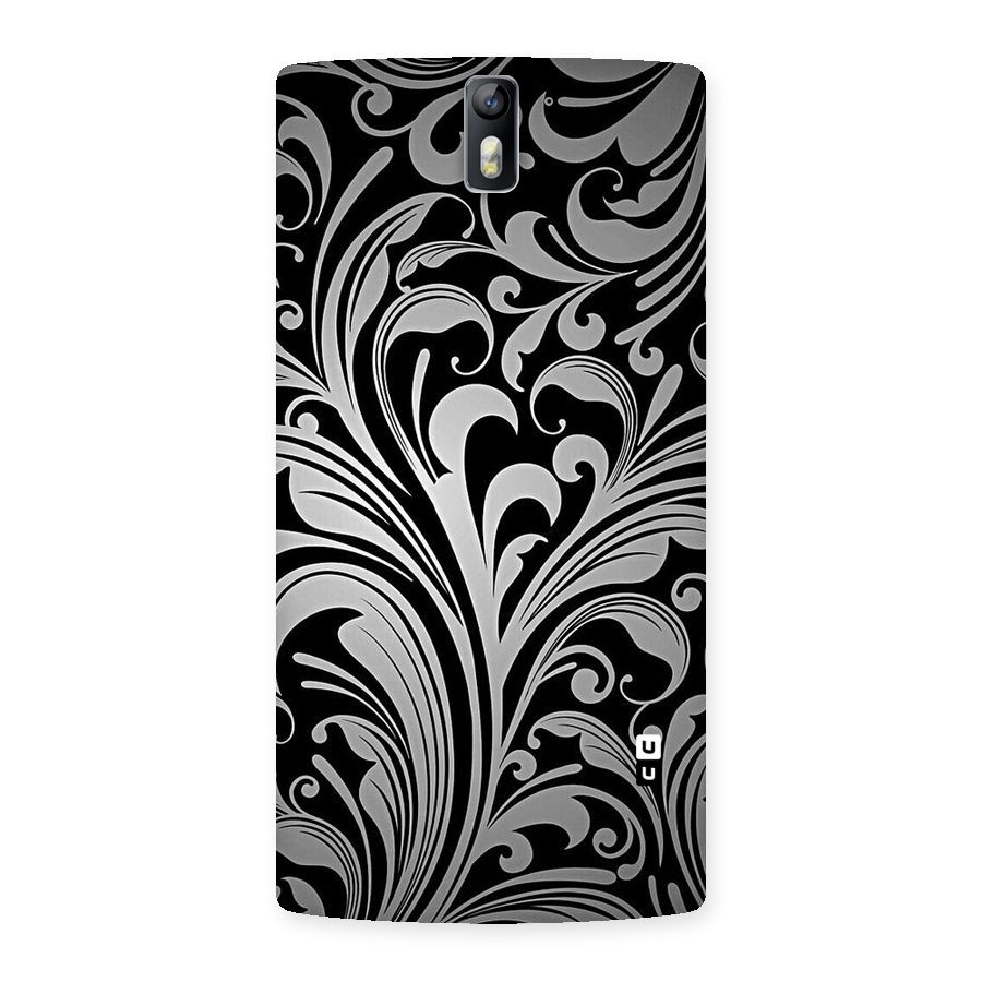 Grey Beauty Pattern Back Case for One Plus One