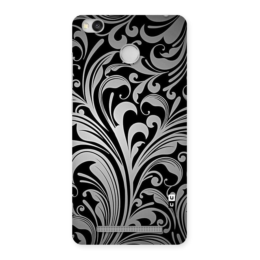 Grey Beauty Pattern Back Case for Redmi 3S Prime