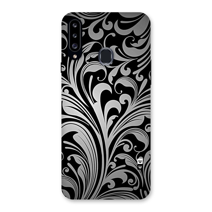 Grey Beauty Pattern Back Case for Samsung Galaxy A20s