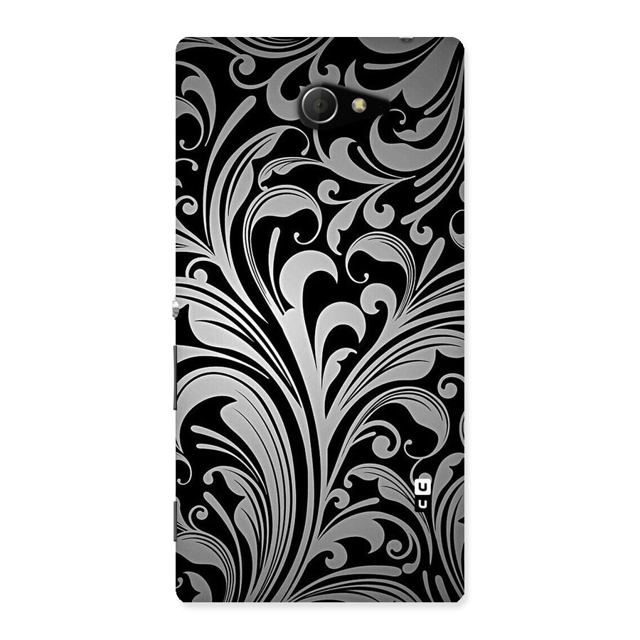Grey Beauty Pattern Back Case for Sony Xperia M2