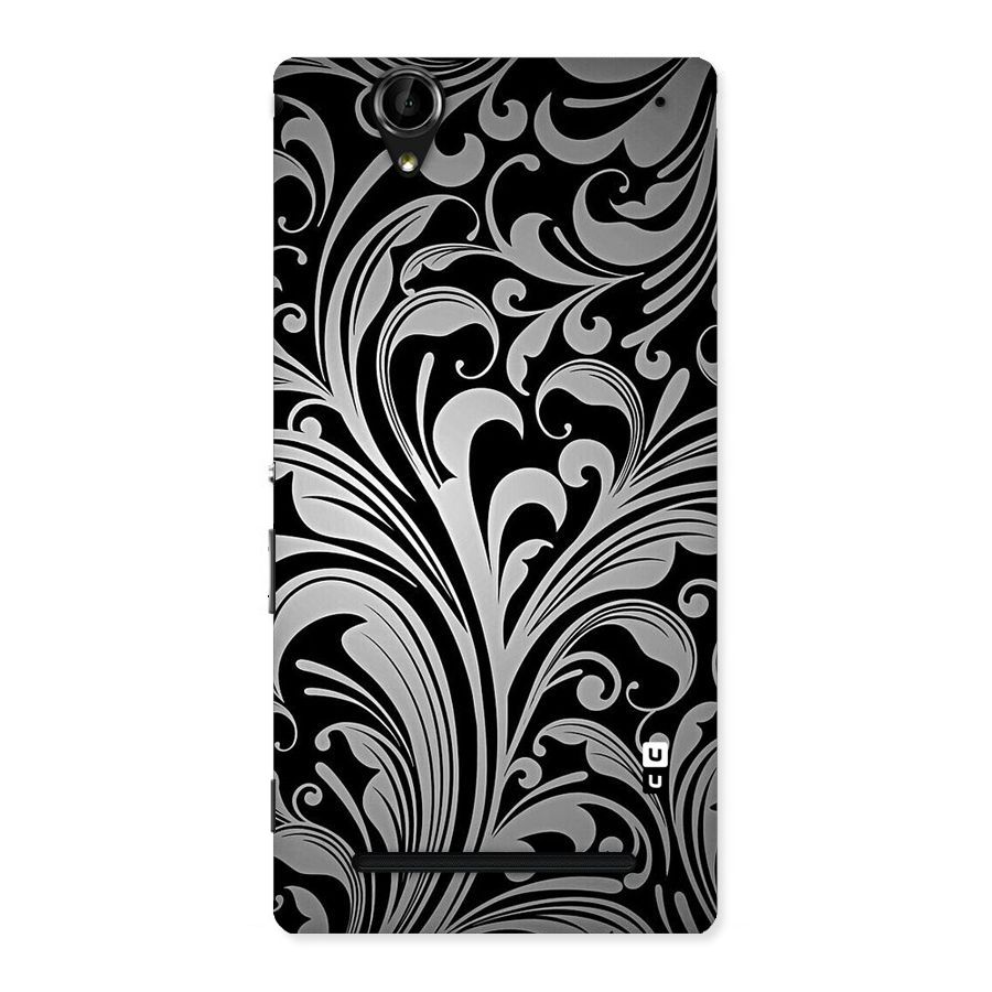 Grey Beauty Pattern Back Case for Sony Xperia T2