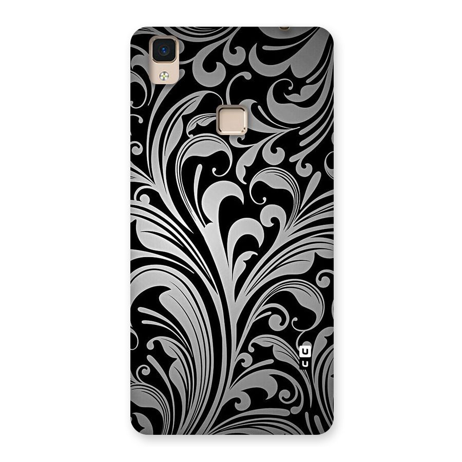 Grey Beauty Pattern Back Case for V3 Max