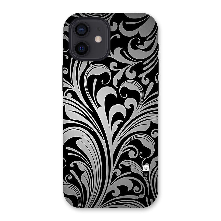 Grey Beauty Pattern Back Case for iPhone 12