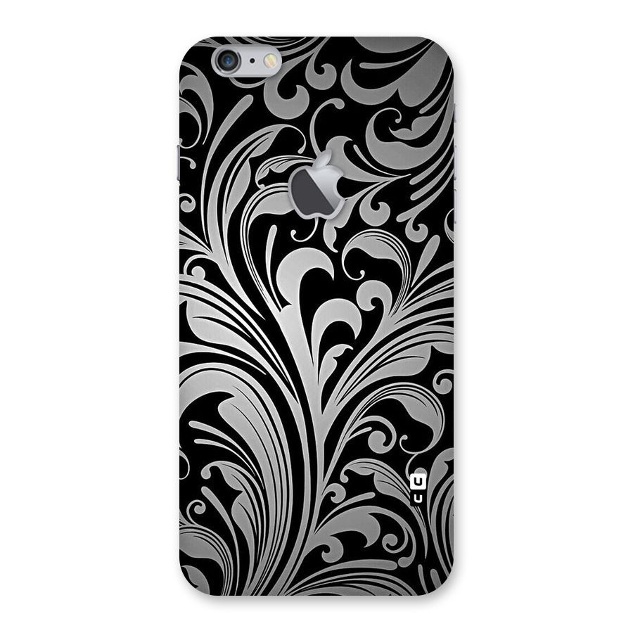 Grey Beauty Pattern Back Case for iPhone 6 Plus 6S Plus Logo Cut