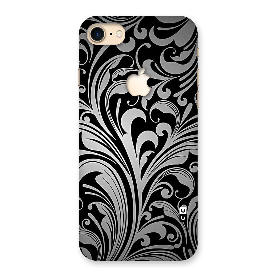 Grey Beauty Pattern Back Case for iPhone 7 Apple Cut