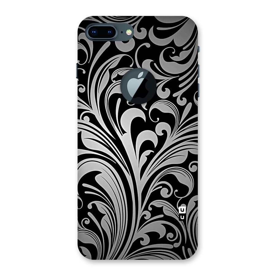 Grey Beauty Pattern Back Case for iPhone 7 Plus Logo Cut