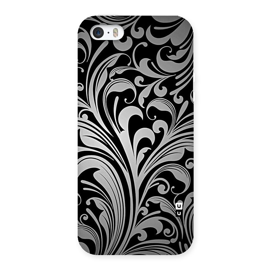 Grey Beauty Pattern Back Case for iPhone SE