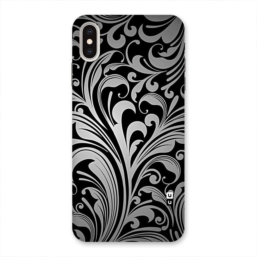 Grey Beauty Pattern Back Case for iPhone XS Max