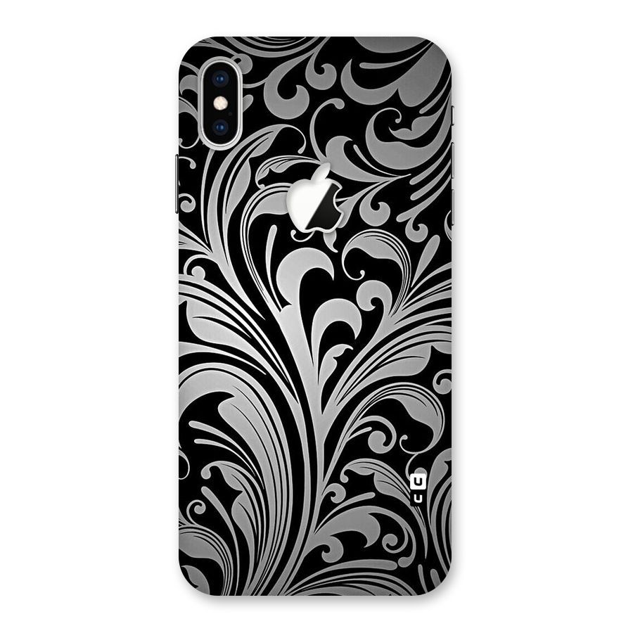 Grey Beauty Pattern Back Case for iPhone XS Max Apple Cut